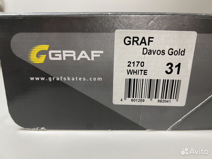 Коньки фигурные для девочки graf davos gold 31