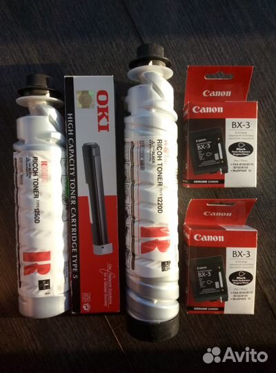 Новые оригинальные картриджи и тонеры