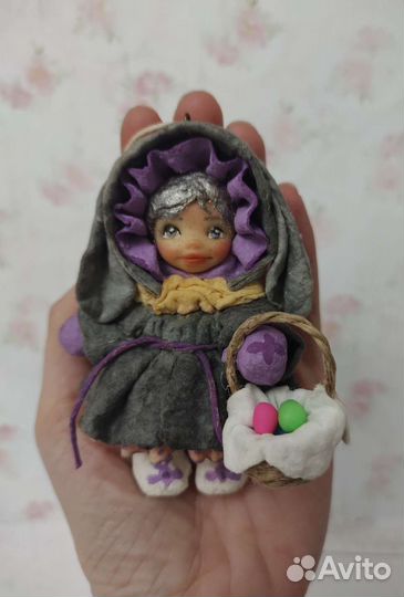 Ватные елочные игрушки