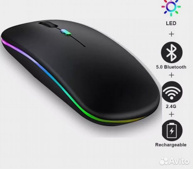 Беспроводная мышь перезаряжаемая (аккумулятор)