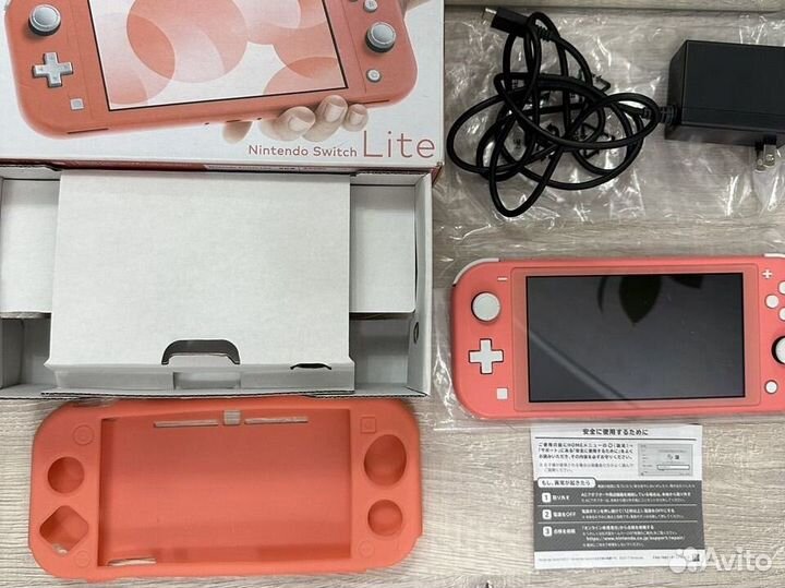 Nintendo switch lite 32gb+32gb+чехол идеал