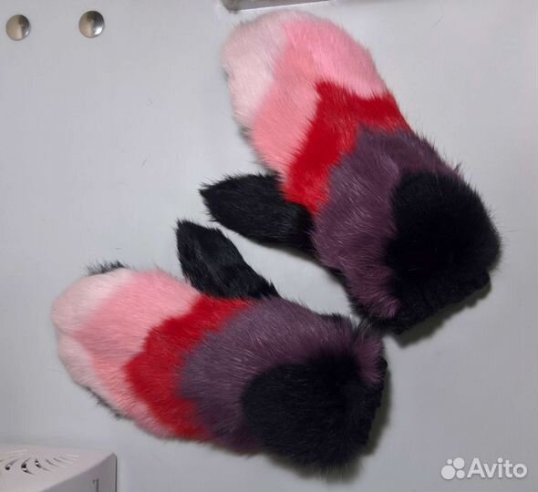 Варежки из кролика