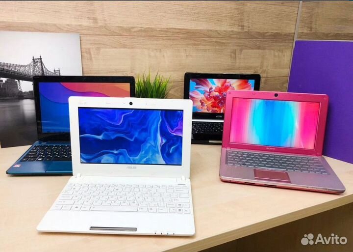Нетбуки Sony, Asus, Acer с гарантией в наличии
