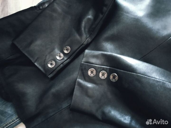 Шикарный пиджак Винтаж натуральная кожа 44-46