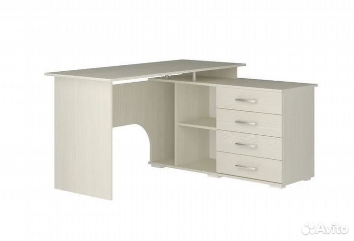 Стол компьютерный угловой Бодега светлый