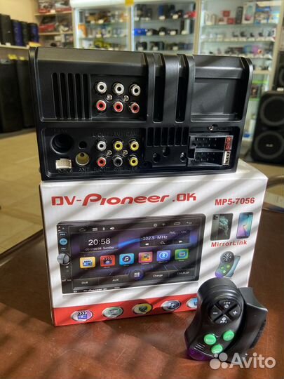 Авто магнитола 2DIN Pioneer 7056 пульт блютуз