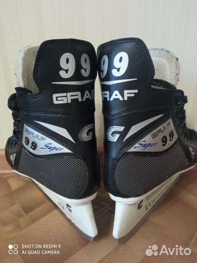 Коньки хоккейные Graf super 99 yth 37 размер