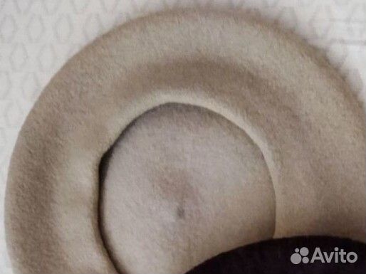 Берет женский шерстяной бежевый