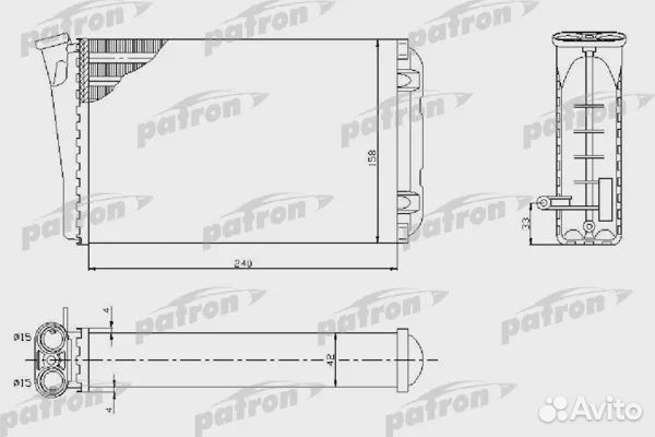 Радиатор PRS2048,PRS2048,patron