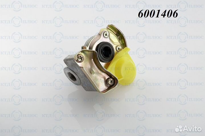 Головка соединительная с клапаном желтая M22*1.5