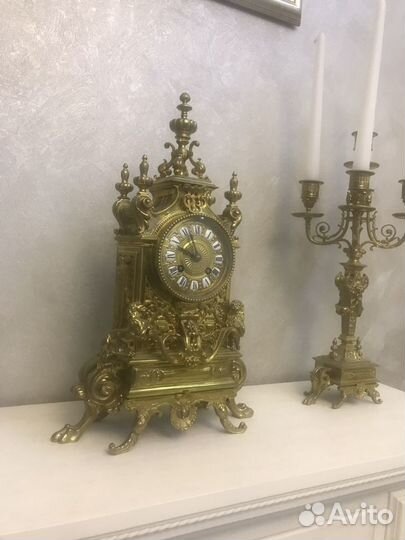 Часы каминные антикварные