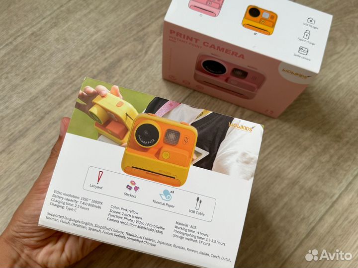 Детский фотоаппарат моментальной печати