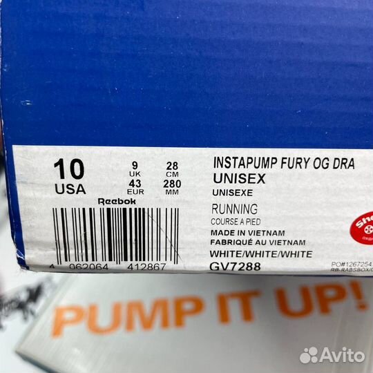 Оригинал 43 eu reebok instapump fury doraemon