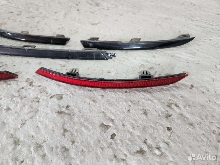 Молдинги заднего бампера фольксваген поло