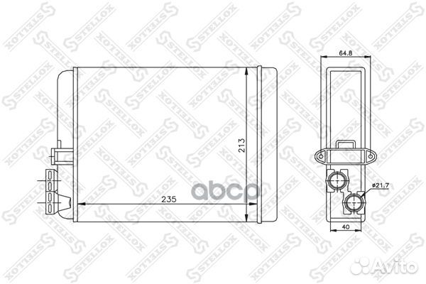 Радиат.печки Volvo S60 2.4/2.5TDi 00 1035087SX