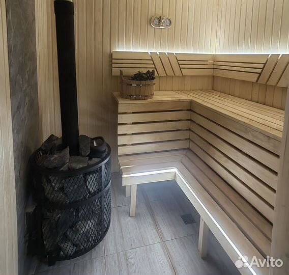 Баня на дровах с чаном