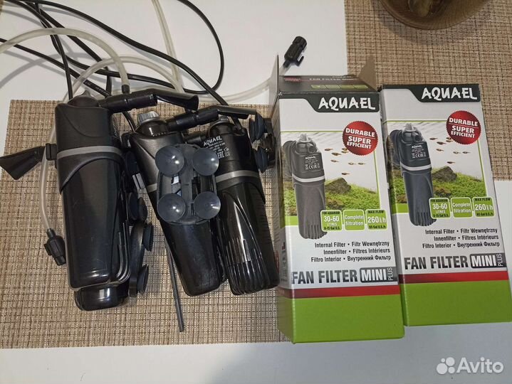 Фильтр для аквариума aquael mini plus, fan-1 plus