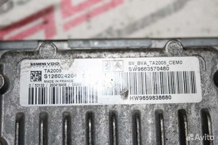 Блок управления АКПП peugeot 206 2A 2B 2D 2E TU3JP