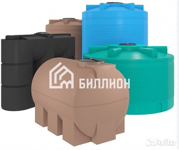 Бочка 750 л. новая черная