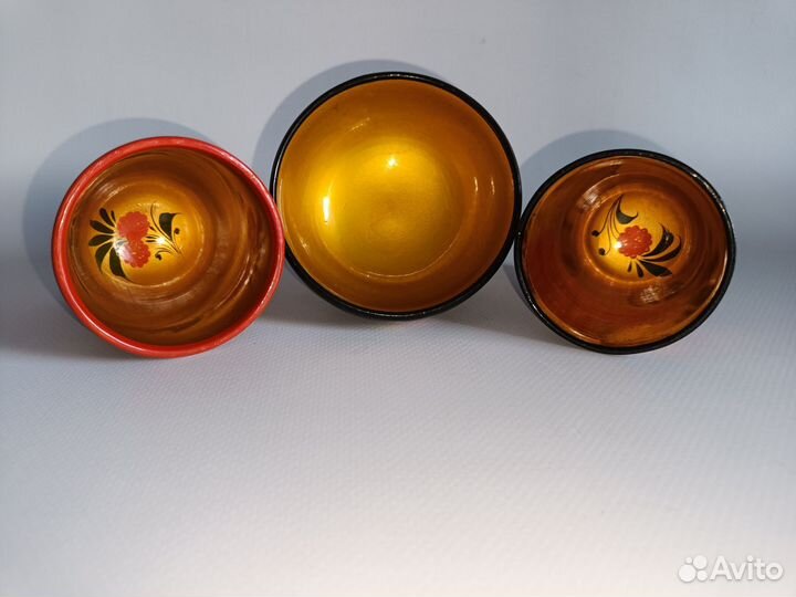 Посуда хохлома деревянная Новая