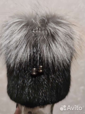 Шапка норковая женская черная