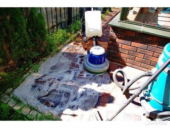 Глубокая чистка пола, плитки, брусчатки, камня