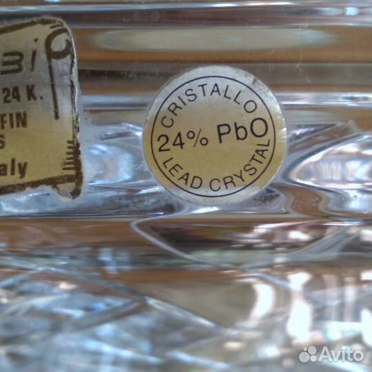 Хрустальная ваза (италия) Metal bi