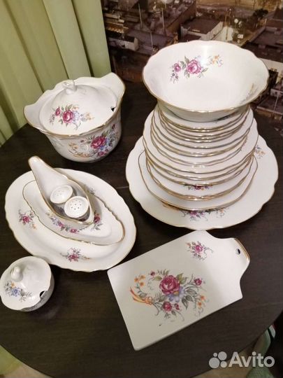 Сервиз столовый с супницей бу