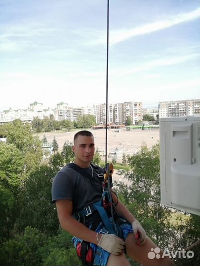 Установка кондиционеров+ альпинист