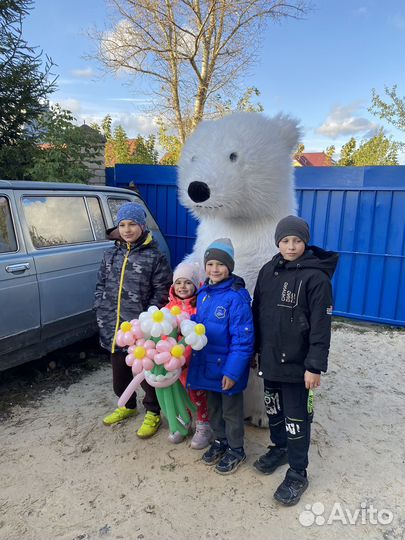 Чебушастик и Белый мишка, ростовая кукла