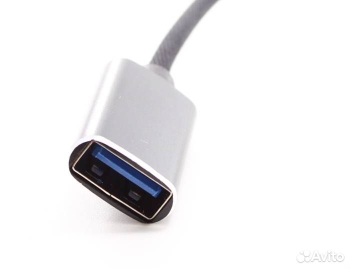 USB переходник OTG Type-C (M) + micro USB (M) - US