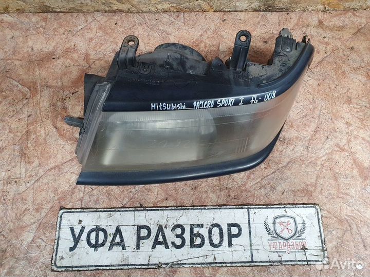 Фара левая Mitsubishi Pajero Sport (K9) 1998-2008