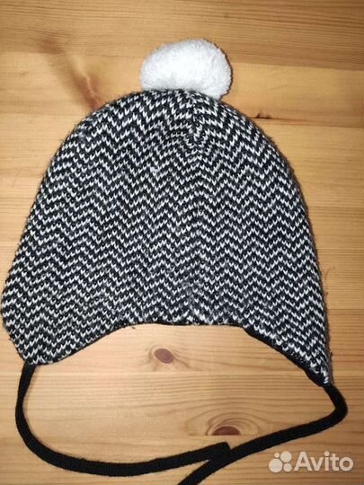 Шапка зимняя шерстяная шлем zara