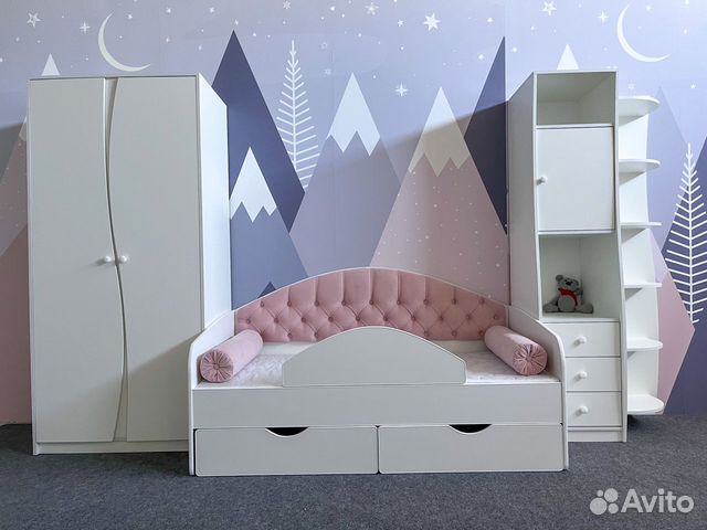 Кровать подростковая с бортиком