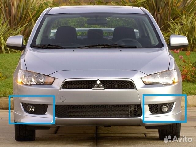 Противотуманные фары mitsubishi lancer X (2007-11)