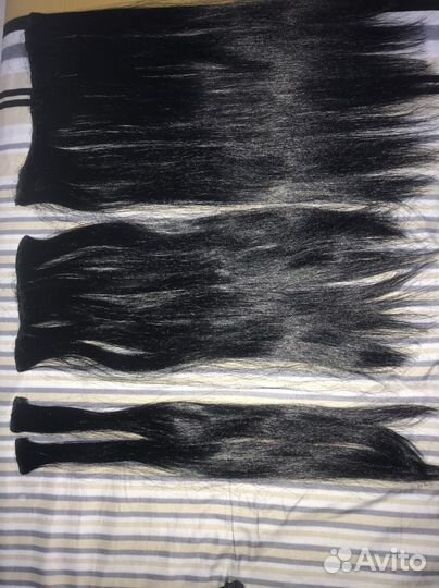 Волосы натуральные на заколках