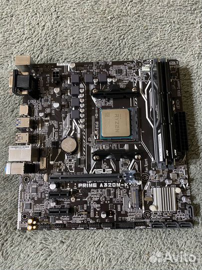 Asus Prime 320M-K + Ryzen 3200G + 16 Gb DDR4