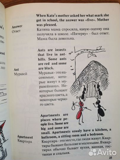 Детский англо русский словарь с картинками книга