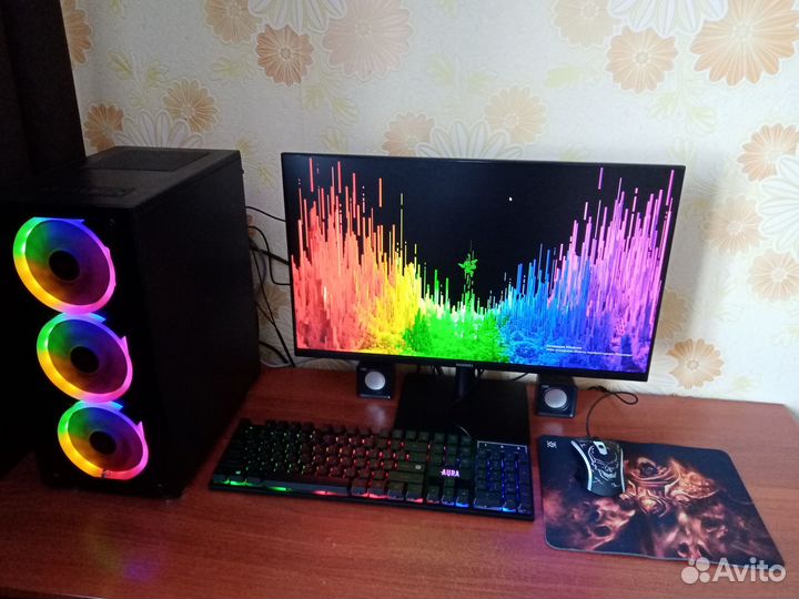 Набор Клавиатура+Мышь+Коврик Новый