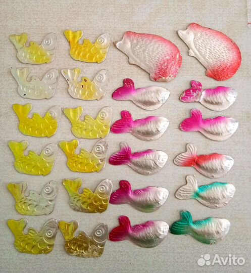 Игрушки ёлочные СССР картон,пенопласт,вата