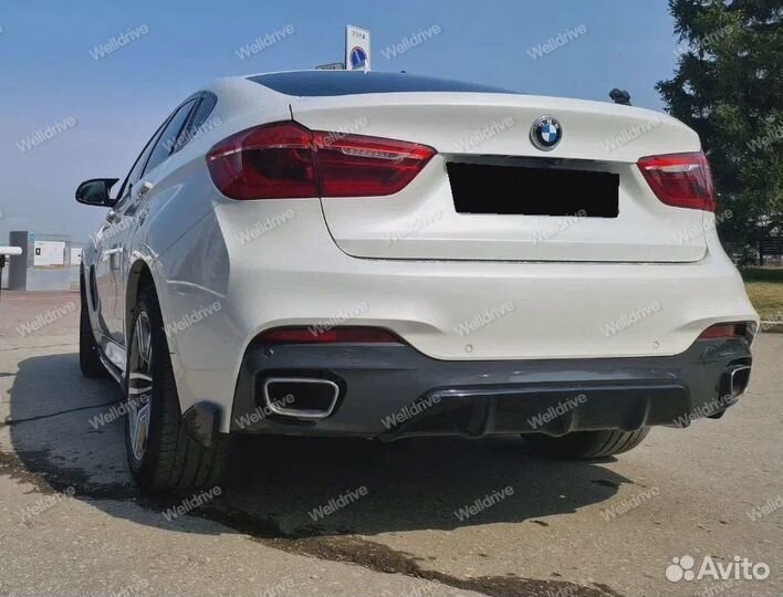 Диффузор BMW X6 F16 M-Performance черный