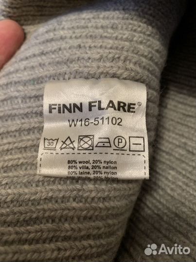 Шапка шерстяная зимняя с помпоном Finn Flare