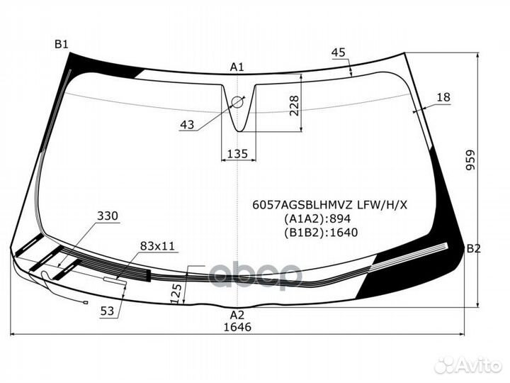 Стекло лобовое с обогревом щеток + дд infiniti