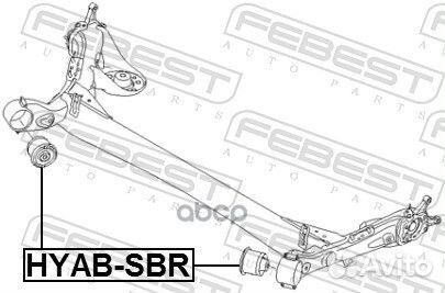 Сайлентблок задн балки hyundai solaris hyab-SBR