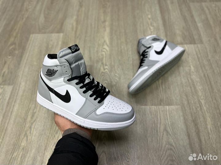 Кроссовки Air Jordan 1 Light Grey (36-45)