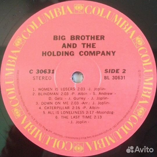 Виниловая пластинка OST - Lp-Big Brother & The Hold Company (LP)