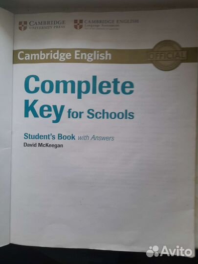 Книга для обучения английскому (Кембридж печать)