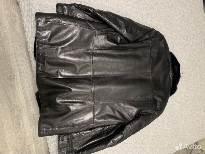 Кожаная куртка дубленка