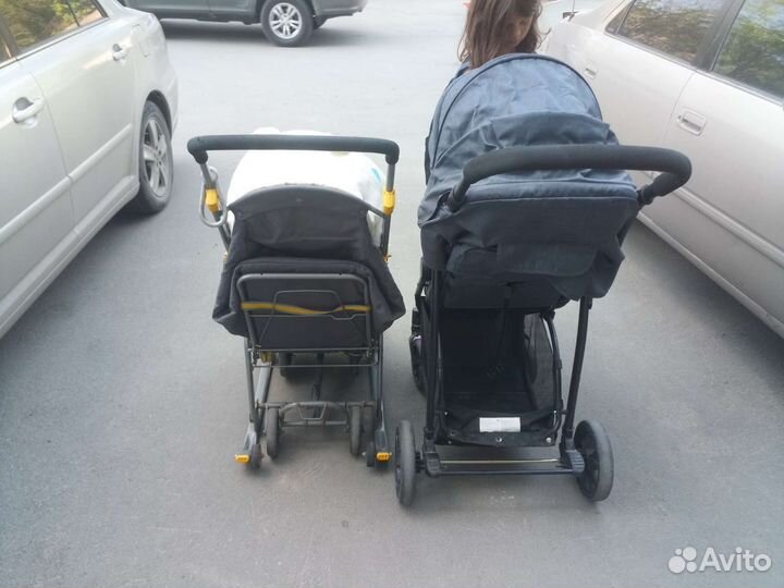 Детская коляска и санки