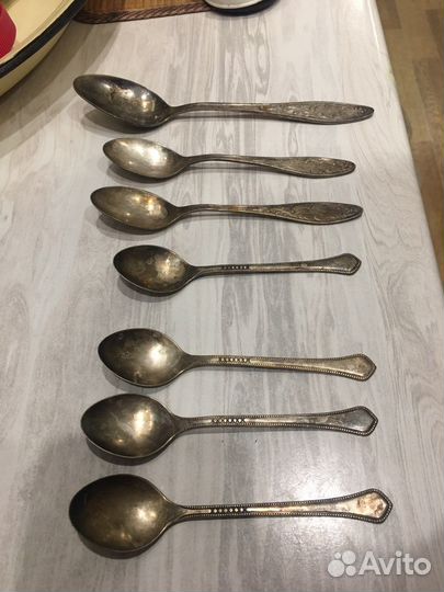 Чайные ложки мельхиор